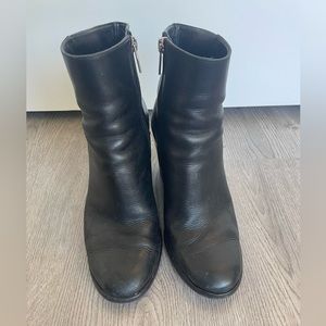 Marc Fisher Black Block Heel Bootie Size 7